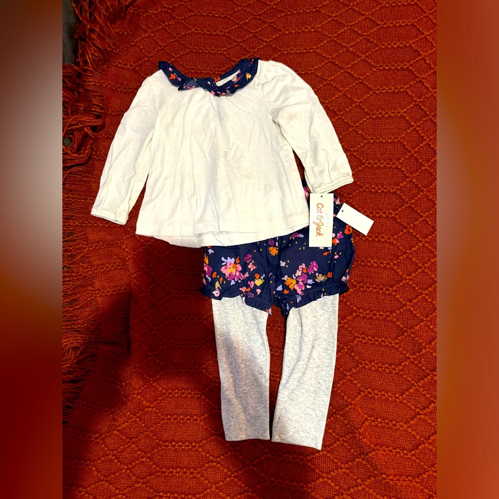 NWT Cat & Jack Outfit, 12m